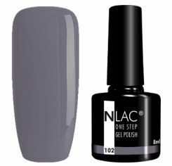 NLAC One Step gel lak 102 -  barva šedofialová