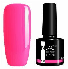 NLAC One Step gel lak 254 -  barva neon růžová