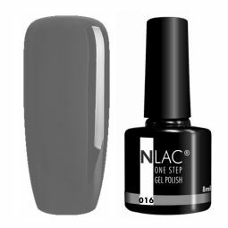 NLAC One Step gel lak 016 -  barva tmavě šedá