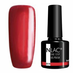 NLAC One Step gel lak 019 -  barva perleťově červená