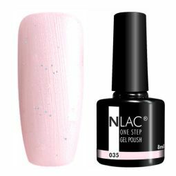 NLAC One Step gel lak 035 -  barva třpytivá růžová