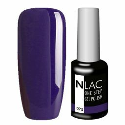 NLAC One Step gel lak 075 -  barva tmavá modrofialová
