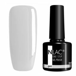 NLAC One Step gel lak 091 -  barva světle šedá